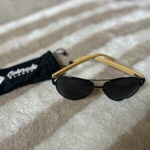 Colorado Aviator glasses with wood legs - Unisex